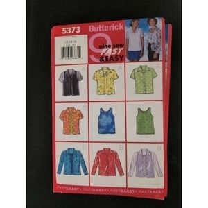 Vintage Sewing Pattern Butterick # B4609 Misses/misses‎ petite shirt uncut